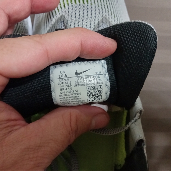 Nike Air Zoom Pegasus 40 Men's 10.5 Gray Road Running Gray DV3853-004 - Picture 14 of 14